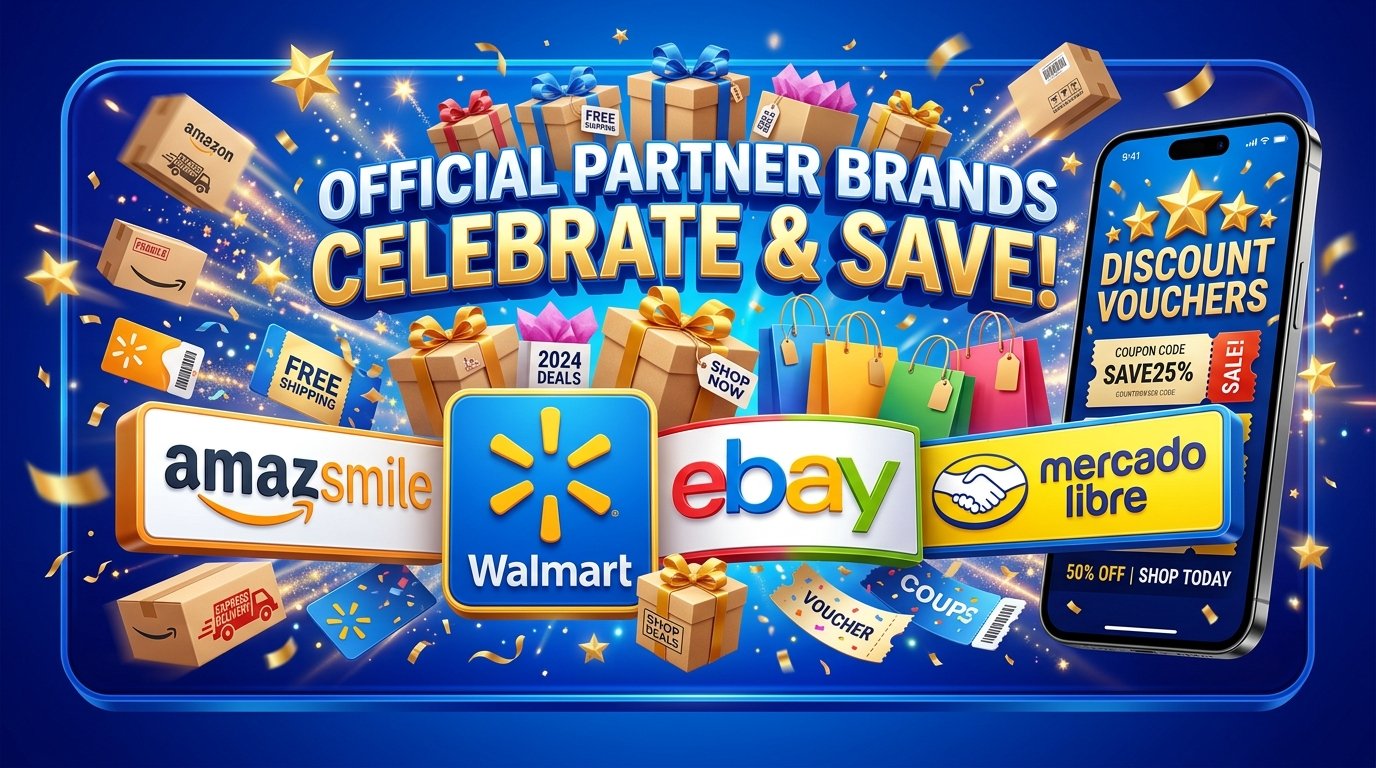 Official Partner Brands: Amazon, Walmart, eBay, Mercado Libre